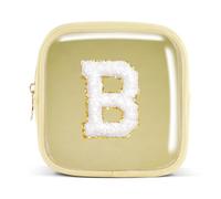 Pocmimut Personalized Makeup Bag,Teen Girl Gifts Trendy Stuff for 6 7 8 9 10 11 12 Year Old Girls,Initial Cosmetic Bag Gifts Graduation Teacher Gifts,B