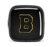 Pocmimut Personalized Makeup Bag,Teen Girl Gifts Trendy Stuff for 6 7 8 9 10 11 12 Year Old Girls,Initial Cosmetic Bag Gifts Graduation Teacher Gifts,B