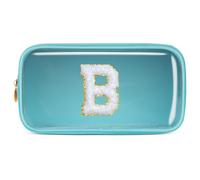 Pocmimut Personalized Makeup Bag,Teen Girl Gifts Trendy Stuff for 6 7 8 9 10 11 12 Year Old Girls,Initial Cosmetic Bag Gifts Graduation Teacher Gifts,B