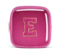 Pocmimut Unique Makeup Bag,Teen Girl Gifts Trendy Stuff for 6 7 8 9 10 11 12 Year Old Girls,Initial Makeup Pouch for Birthday Gift Graduation Gifts,E