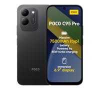 POCO C95 Pro, Smartphone 6+128 GB, Black, 7500mAh battery 45W Charging | Immersive 6.9", 120Hz Display, Powerful Helio G91-Ultra, 50MP AI dual camera system, HyperOS 3, 1 Year Extra Warranty