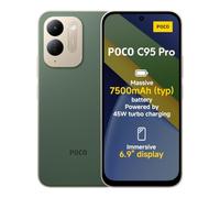 POCO C95 Pro, Smartphone 6+128 GB, Green, 7500mAh battery 45W Charging | Immersive 6.9", 120Hz Display, Powerful Helio G91-Ultra, 50MP AI dual camera system, HyperOS 3, 1 Year Extra Warranty