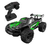 POCO DIVO 4WD Monster Truggy, 1/16 Ferocious RC Truck, 30kmph Radio Remote Control Racing Speed Sports Car, 4x4 Offroad Metal Gear Buggy, 12” Large All Terrain LED Vehicle with Rear Wing Spoilers