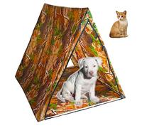 POCO DIVO Outdoor Pets Shade, Indoor Cats Tent, Portable Dog House, Toy Hunting Hut, Rabbit Playpen Animal Camouflage Canopy, Livestock Waterproof Shelter, Kitten Puppy Play Tunnel with Carry Bag