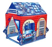 POCO DIVO Police Station Play Tent Kids Pretend Super Hero Playhouse