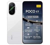 POCO F7 Smartphone, 12GB+512GB, White, Flagship Snapdragon® 8s Gen 4, 6500mAh Battery, 50MP Sony Camera with OIS, 6.83" 1.5K 120Hz AMOLED Display (No Power Adapter Included)