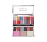 Poco Face Makeup and Eyeshadow Palette - 01 Multicolor (20 g) | 21 Shades | Free Applicator | Long-Wearing | Highly Pigmented | Easy to Blend | With Stylish Slider Case for On-the-Go Glam