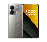POCO M7 Pro 5G Smartphone - 12GB+256GB, 6.67" FHD+ Display, 64MP AI Camera, MediaTek Processor, 5000mAh Battery, 33W Fast Charging, Dual SIM - Sliver