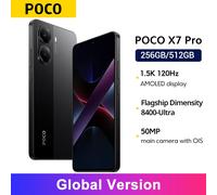 POCO X7 Pro Global Version Smartphone 6.67" 1.5K 120Hz AMOLED display 8400-Ultra HyperCharge 6000mAh 90W NFC 8GB 256GB Yellow