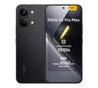 POCO X8 Pro Max, Smartphone 12+512 GB, Flagship Dimensity 9500s, 8500mAh (typ) battery, ultra-bright AMOLED display, 50MP Light Fusion 600 with OIS, Black, 1 year extra warranty, Charger Not Included