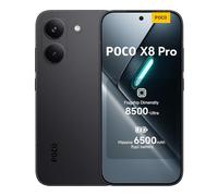 POCO X8 Pro, Smartphone 8+512 GB, Flagship Dimensity 8500-Ultra, 6500mAh (typ) battery, ultra-bright AMOLED display, 50MP Sony IMX882 with OIS, Black, 1 year extra warranty, Charger Not Included