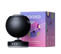 POCOCO Galaxy Projector, Gaming Desk Accessories for PC Setup, Real Planetarium Star Projector with Rechargeable Battery, Birthday Gift Ideas for Men Women Kids, Night Lights for Stress Relief (Black)