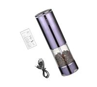 Pocoiau 1. Auto-Adjust Electric Salt Pepper Grinder ABS Quiet Motor & Grinding For Effortless Modern Kitchens Electric Salt Pepper Grinder