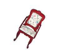 Pocoiau 1 Miniature Dining Chair for 1/12 Dollhouses Flexible Figure Seat with Historic-Inspired Carvings Dollhouses Miniature