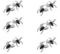 Pocoiau 12pcs Fake Spiders Figurine Halloween Props Indoor Outdoor Decoration For Haunted Houses Display And Prank Activity Realistic Spiders For Halloween