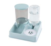 Pocoiau 2 in 1 Pet Drinking Fountain Pet Water Dispenser Automatic Water Source for Small Pets Large Capacity Dog Feeder