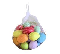 Pocoiau 20Pcs Easter Eggs Happy Day for W/Hanging Lanyard Drawing Kits Egg for House Outdoor D Decorations for Tree Flags for the Home Signs