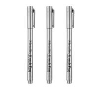 Pocoiau 3Pcs Metallic Paint Pen Water Resistant Highlighter Permanent Paint Marker for Scrapbooking Handwriting Project Reflective Inks for Professional