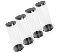 Pocoiau 4Pcs Golfs Barrels Clear Tube Carrying Case Ball Containers Display Holder Portable Case Tubes Containers Display Holder