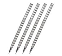 Pocoiau 4Pcs Twist Action Metal Ballpoint Pen with Clip 0.7mm Office Signing Guest Sign in for Hotel Reception Twist Open Pen