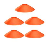 Pocoiau 5pcs Round Markers Training Discs Polyethylene Texture Sports Cones for Athletic Training Sports and Group Exercises Football Basketball Cones