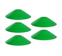 Pocoiau 5pcs Round Markers Training Discs Polyethylene Texture Sports Cones for Athletic Training Sports and Group Exercises Football Basketball Cones