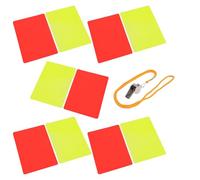 Pocoiau 5set Professional Football Coaching Cards Soccer Referee Penalty Cards Referee Accessories for Rule Enforcement Football Warning Ejection Delay Cards for Sport Competition