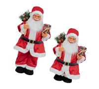 Pocoiau Adjustable Santa Decoration With Retractable Design For Holiday Home Office Festive Displays & Space Saving Height Adjustable Santa Party Supplies