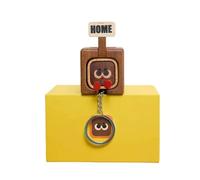 Pocoiau Artistic Wooden Keychain Wall Decoration Ornament Handcarved Expressions for Personalizing Home Enhancement and Gift Keychain Decoration