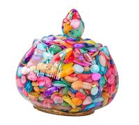 Pocoiau Artistics Crystals Geode Resin Box Multipurpose Home Organization Decoration Positive Energy Charging Multipurpose Crystals Storage Container