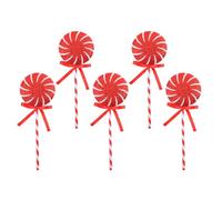 Pocoiau Assorted Color Christmas Candy Canes Decors Sturdy Polyester Candy Canes for Stable Holiday Fun Easy to Hanging