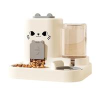 Pocoiau Automatic Refilling Pet Water Bowl And Food Dish Set With Stainless Steel Removable Tray Anti Tip Base For Small Animals Travel Friendly Pet Feeders Water Fountains