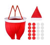 Pocoiau Celebratory Pants Soft Fabric Ball Toss Activity for Family Entertainment Safe Gentle Substance Participatory Party Santa Group Soft Ball Battle Pants