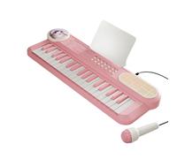 Pocoiau Children Music Learning 37 Keys Electronic Keyboard with Microphone 5 Instrument Voices and Rhythm Modes for Preschooler Educational Music Instrument for Kids