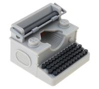 Pocoiau Classical Small Typewriter Model Decorative Desk Display Piece Ideal for Dollhouses Enthusiasts and History Lover Vintage Typewriter Model Dollhouses Accessory