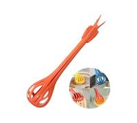 Pocoiau Compacts 2 in 1 Eggs Beater and Food Tongs with Ergonomic Handle Eggs Whisk Bread Clip Kitchen Cooking Tool ABS Food Tongs