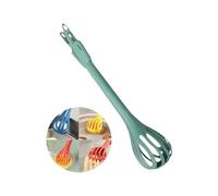 Pocoiau Compacts 2 in 1 Eggs Beater and Food Tongs with Ergonomic Handle Eggs Whisk Bread Clip Kitchen Cooking Tool ABS Food Tongs