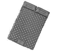 Pocoiau Double Size Air Filled Slumbering Pad with Constructed in Foot Fan for Easy Inflation in 3 Periods and Immediate Deflation Tear Immune Construction Double Size