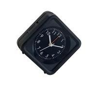 Pocoiau Easy to Operate Quiet Square Alarm Clock with Auto Light Sensing Feature Night Light Battery Operated Portable Gift Bedsides Alarm Clock