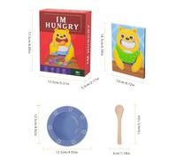 Pocoiau Educational RolePlay Bear Feeding Game Develop Responsibility Interactive Parenting Simulation Activity Toy For Toddler Interactive Feeding Game Toy