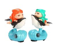 Pocoiau Electronic Walking Cartoon Whale Doll Shape Toy Children Interactive Educational Moving Infant Gift Doll Early Music Early for