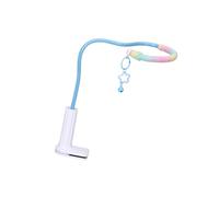 Pocoiau Flexible Bird Perch Stand Training Perches Stand With Toy Parrots Perch Toy Small Moderate Birds Outdoor Indoor Training Portable Tabletop Platform