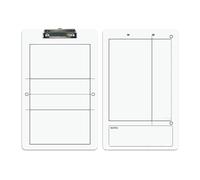 Pocoiau Football Coaching Board Basketball Dry Erases For Coaches With Marker Double-Sided Full Half Courts Basketball Strategy Board