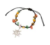 Pocoiau Handwoven Spirals Star Pattern Colorful Irregular Turquoise Bead Adjustable Closure Designs Artistics Handmade Beaded