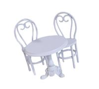 Pocoiau Iron Construction Pretend Dining Table Chair Set For Kids Imaginative Play And Creative Development With Nordic Design Metal Dollhouses Furniture Pretend Play Dining Set