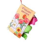 Pocoiau Kids Crinkle Book Animals with Tail Series Soft Cloth Activity Books Washable Educational Cloth for Infants Development Books for Kids