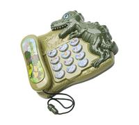 Pocoiau Kids Interactive Learning Telephone Dinosaur Toy With Numbers Stories Educational 3+ Years Old Children Safe Electronic Toy