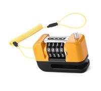 Pocoiau Light Weight Bike Wheel 4-Digit Combination Scooter Disc Brake Security Padlocks Motorcycle Accessories Heavy Duty Bike Digit Combination