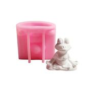 Pocoiau Lovely Animal Silicone Molds Plasters Epoxy Resin Frog Ornament Casting Silicone Yoga Frogs Animal Plasters Casting