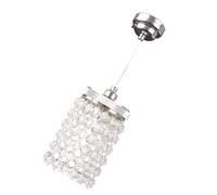 Pocoiau Miniature LED Chandelier For 1/12 Scale Doll House Living Room Crystal Lamp Figurine For Crafting Proejct Accessory Crystal Pendant Light